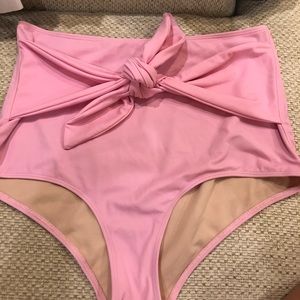 Kortni jeane Pink tie front bottoms